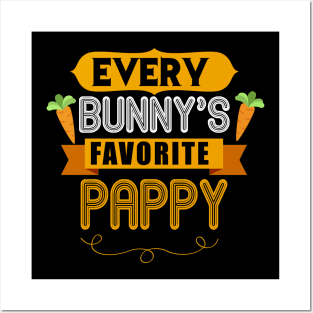 MENS EVERY BUNNYS FAVORITE PAPPY SHIRT CUTE EASTER GIFT Posters and Art